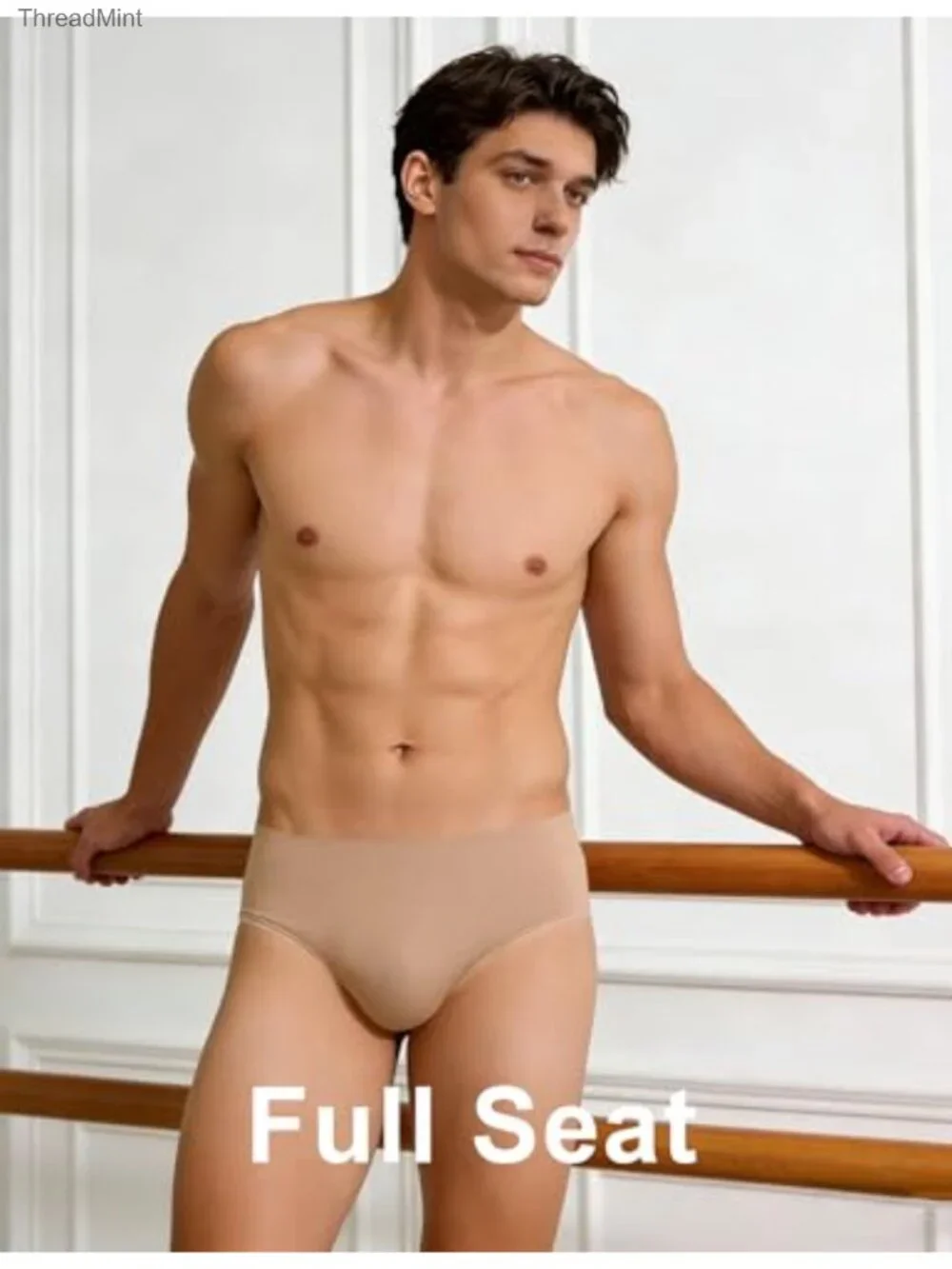 Men's Full Seat Dance Belt Bulge Hiding Brief Ballet Cosplay Dancewear